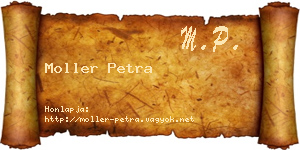 Moller Petra névjegykártya